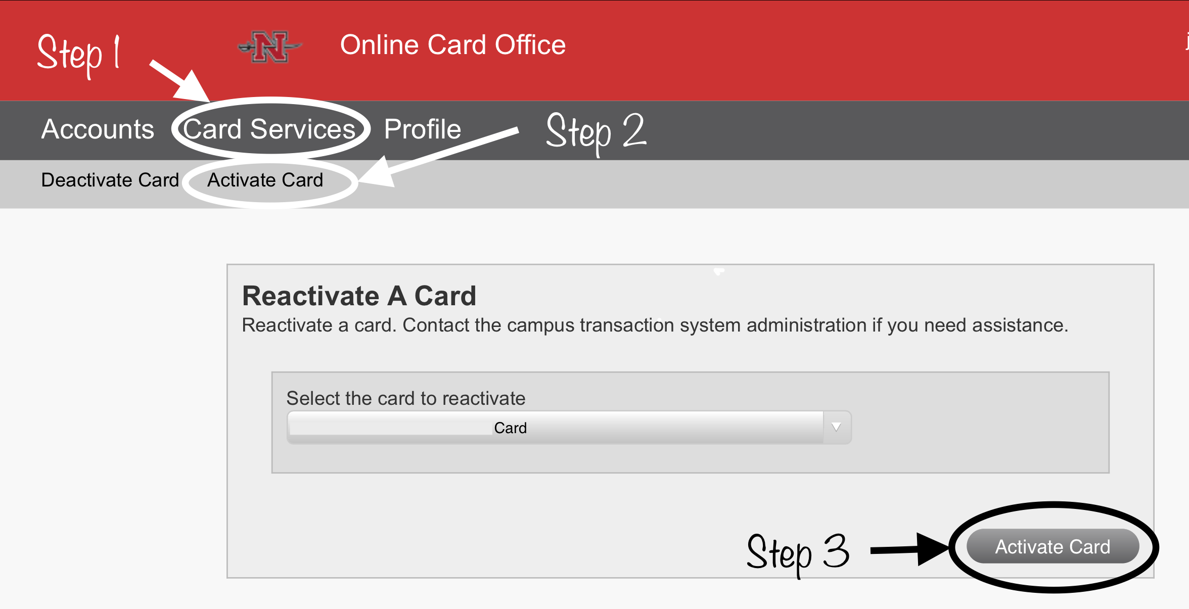 Activate Your Colonel Card Colonel Card Office