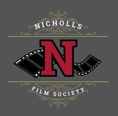 Nicholls Film Society logo. Nicholls "N" with a film strip.
