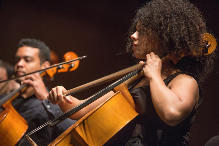 musician playing the chello