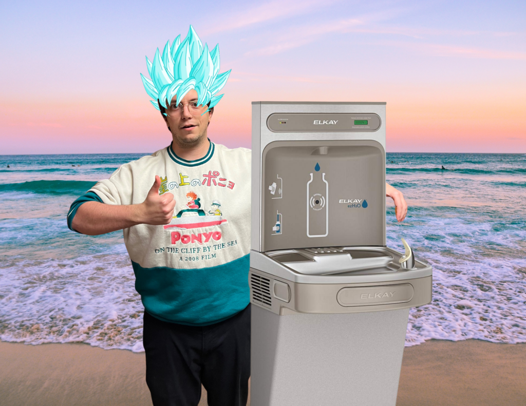 Artist Rendition of Andrew's Blue Hair