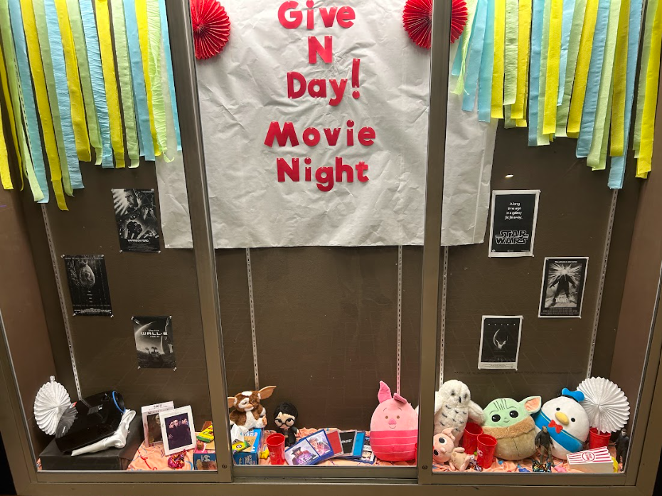 An image of the library's Give-N-Day Display