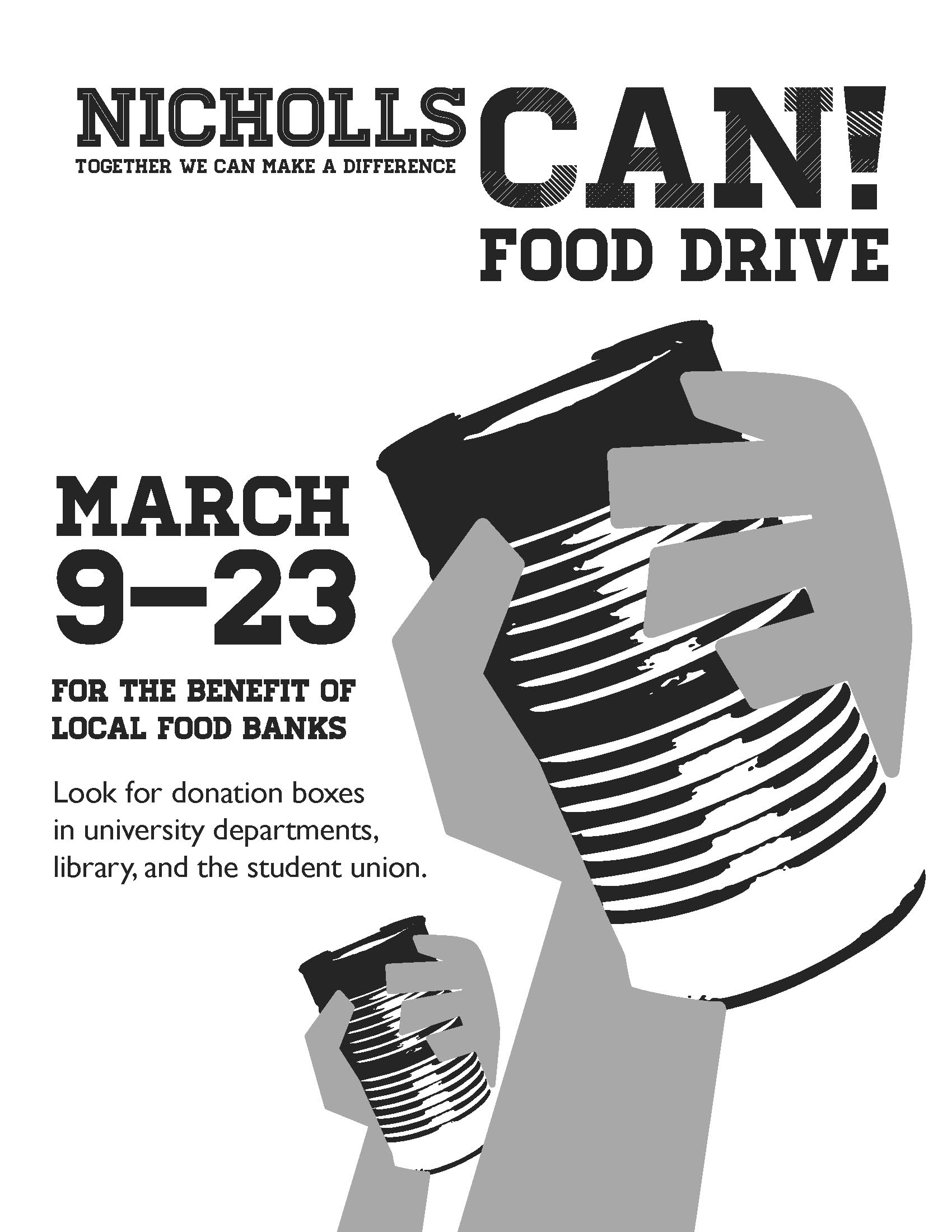Nicholls launches food drive Nicholls News