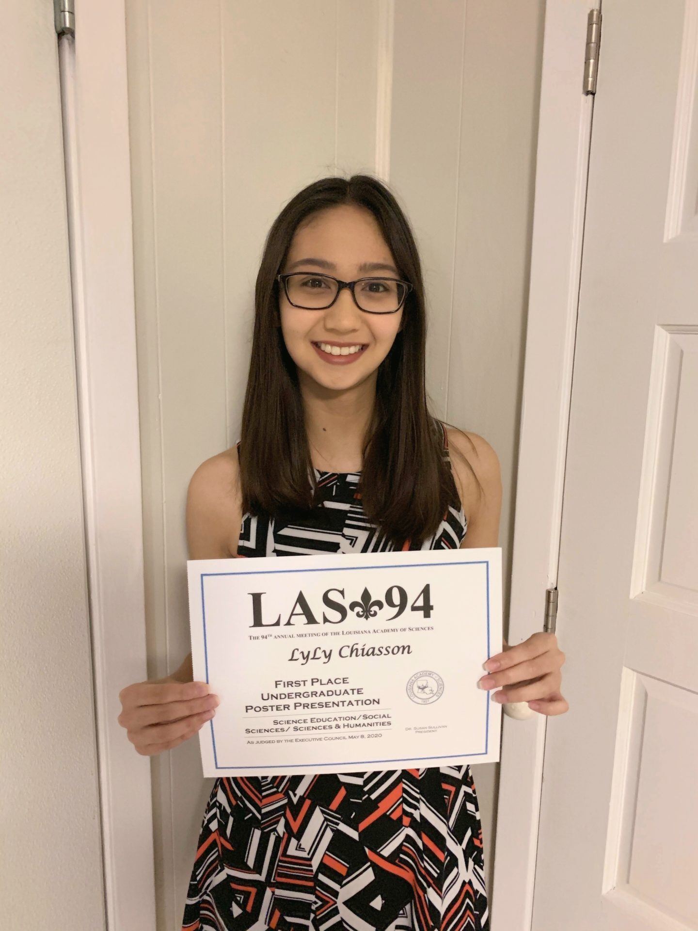 Nicholls Student Wins Louisiana Academy of Sciences Research Award