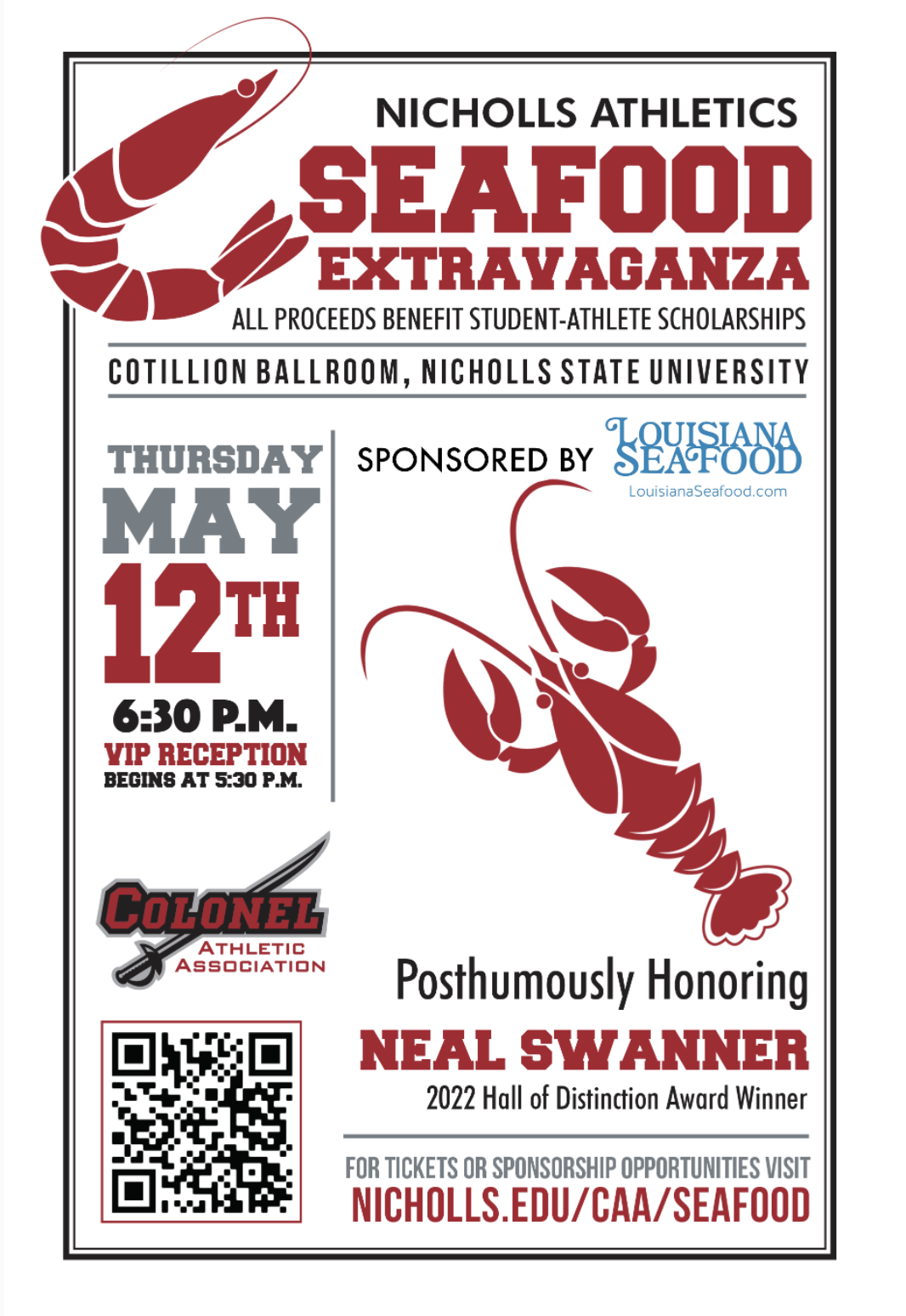 Nicholls Athletics brings back Seafood Extravaganza Nicholls News