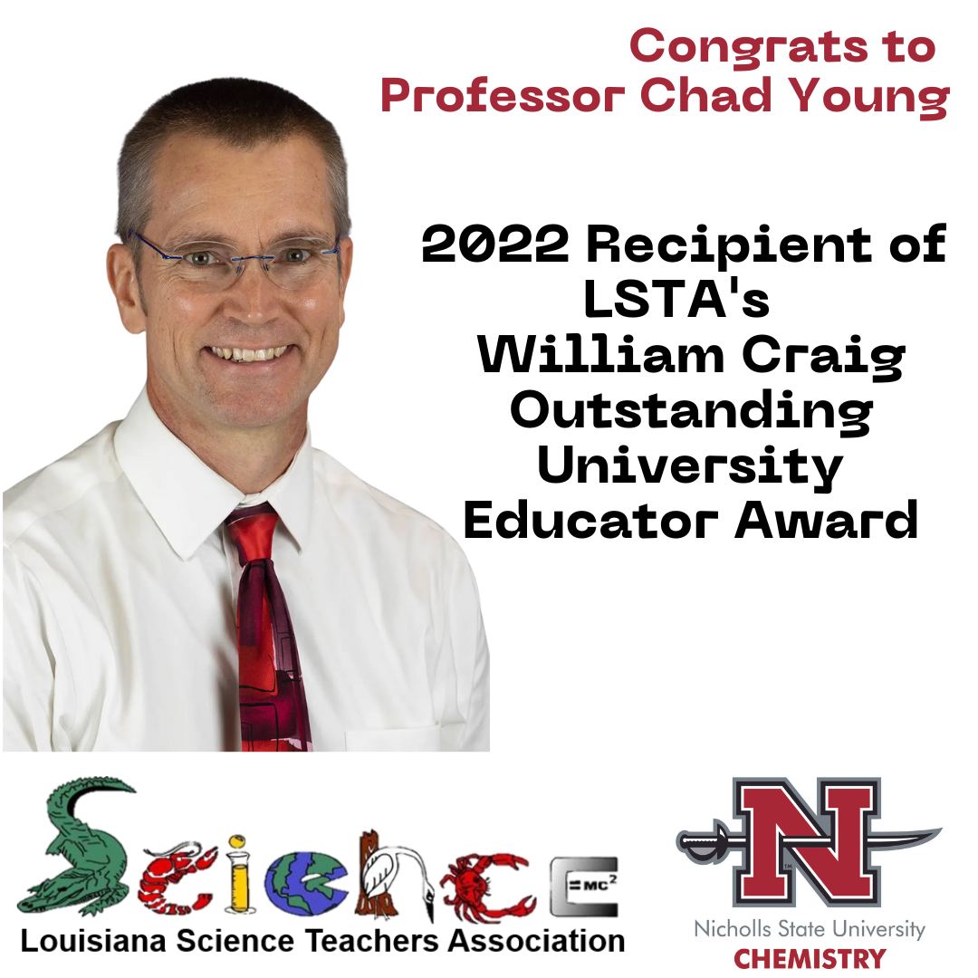 Nicholls Physics Professor Named LSTA Outstanding Educator Nicholls News