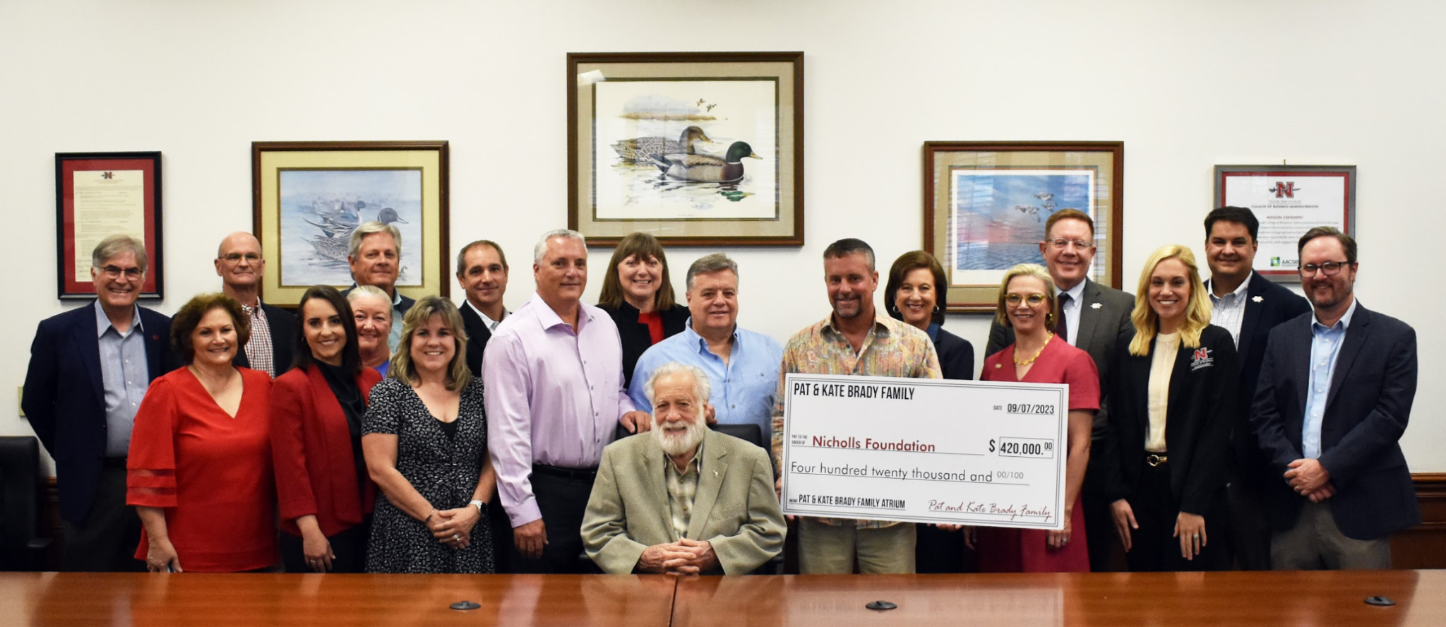 The Pat and Kate Brady Family Donated 420K for Future Construction of