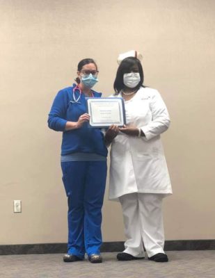Nicholls Nursing alum, Kim Gooden, named Rookie of the Year for her frontline work during COVID-19.