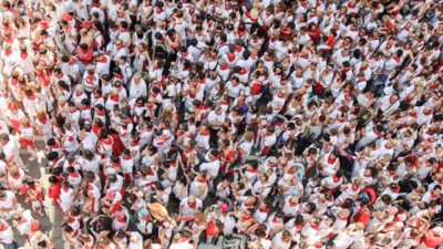 audience birds eye view celebration