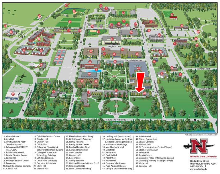student affairs location map