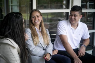 picture of students talking