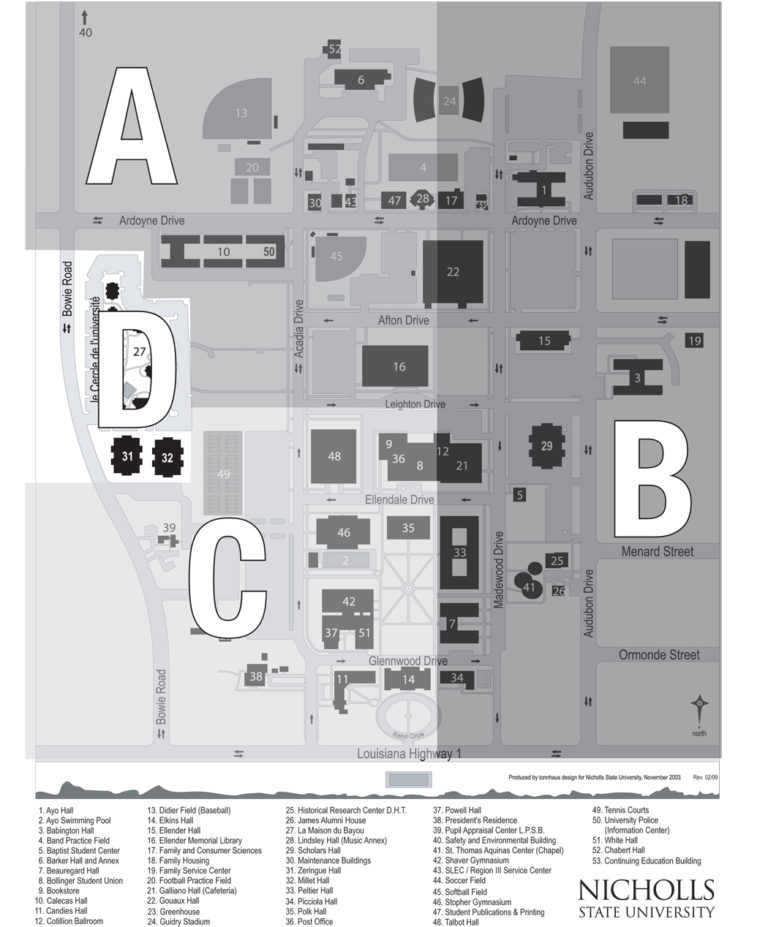 Map Nicholls State University