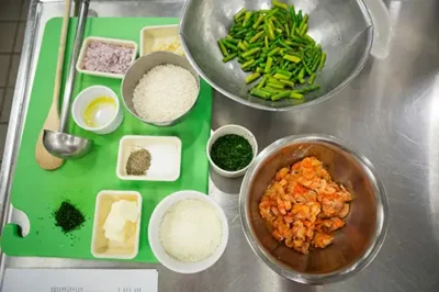 food items on table as part of the nicholls state university dietetics program degree
